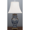 Danny's Fine Porcelain Rect Vass Lamp with Bronze-Azure Casey(125-16be)