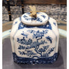 Danny's Fine Porcelain Box with Dragonfly Top - Blue & White