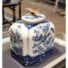 Danny's Fine Porcelain Box with Dragonfly Top - Blue & White