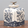 Danny's Fine Porcelain Box with Dragonfly Top - Blue & White