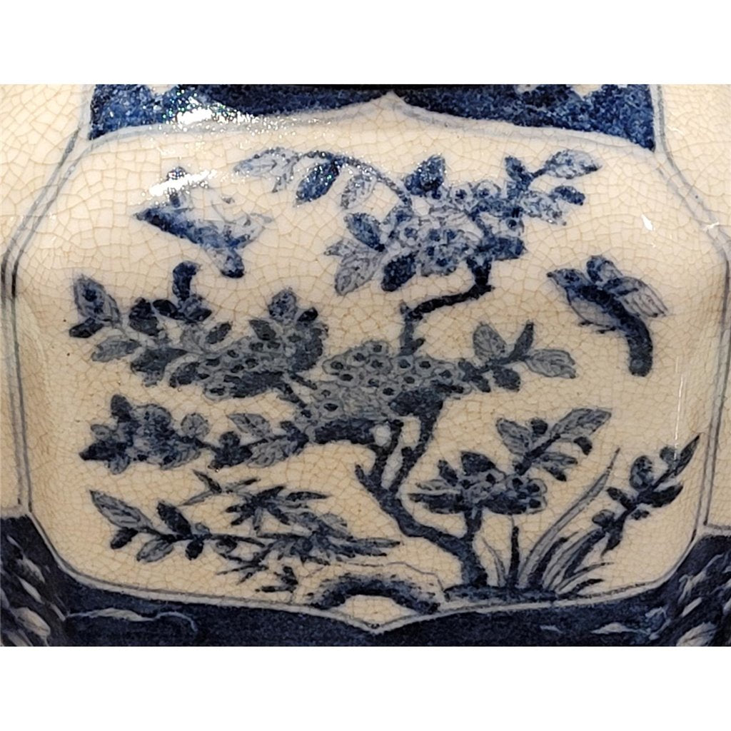 Danny's Fine Porcelain Box with Dragonfly Top - Blue & White