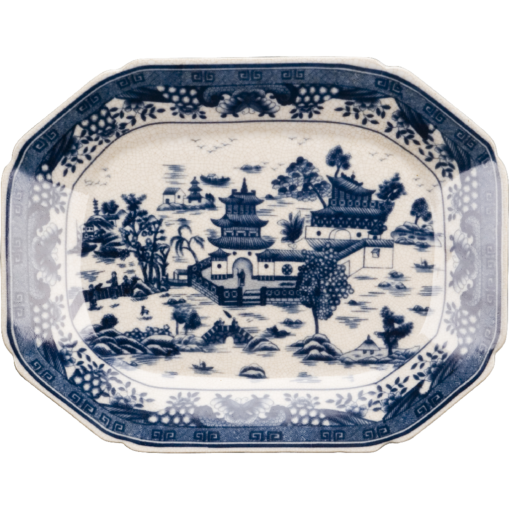 Danny's Fine Porcelain Porcelain Platter - Blue Willow