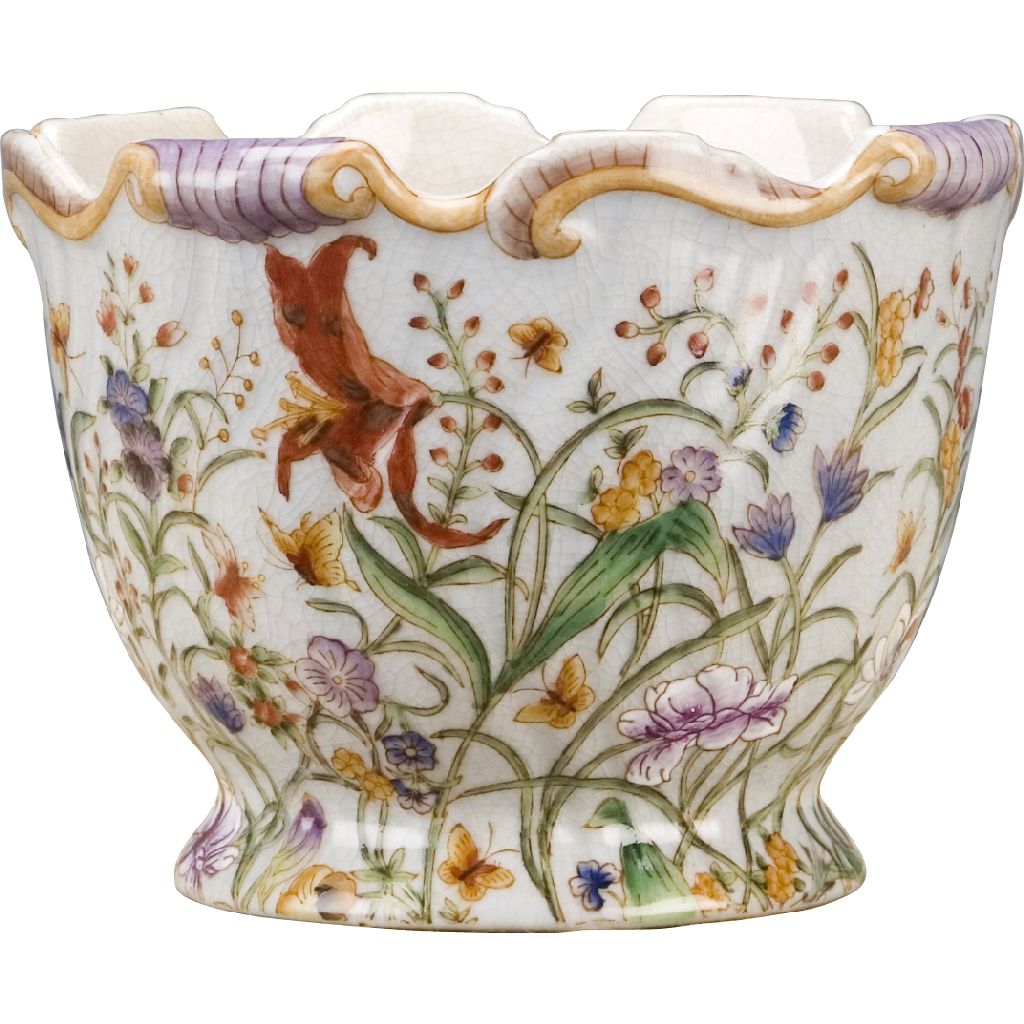 Danny's Fine Porcelain 8l X 8d X 6h Porcelain Planter-Gloria