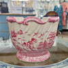 Danny's Fine Porcelain Planter-Pink and White Willow [loc:028-18]