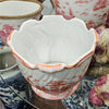 Danny's Fine Porcelain Planter-Pink and White Willow [loc:028-18]