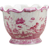 Danny's Fine Porcelain Planter-Pink and White Willow [loc:028-18]