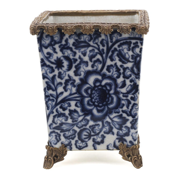 Danny's Fine Porcelain Square Basin with Bronze