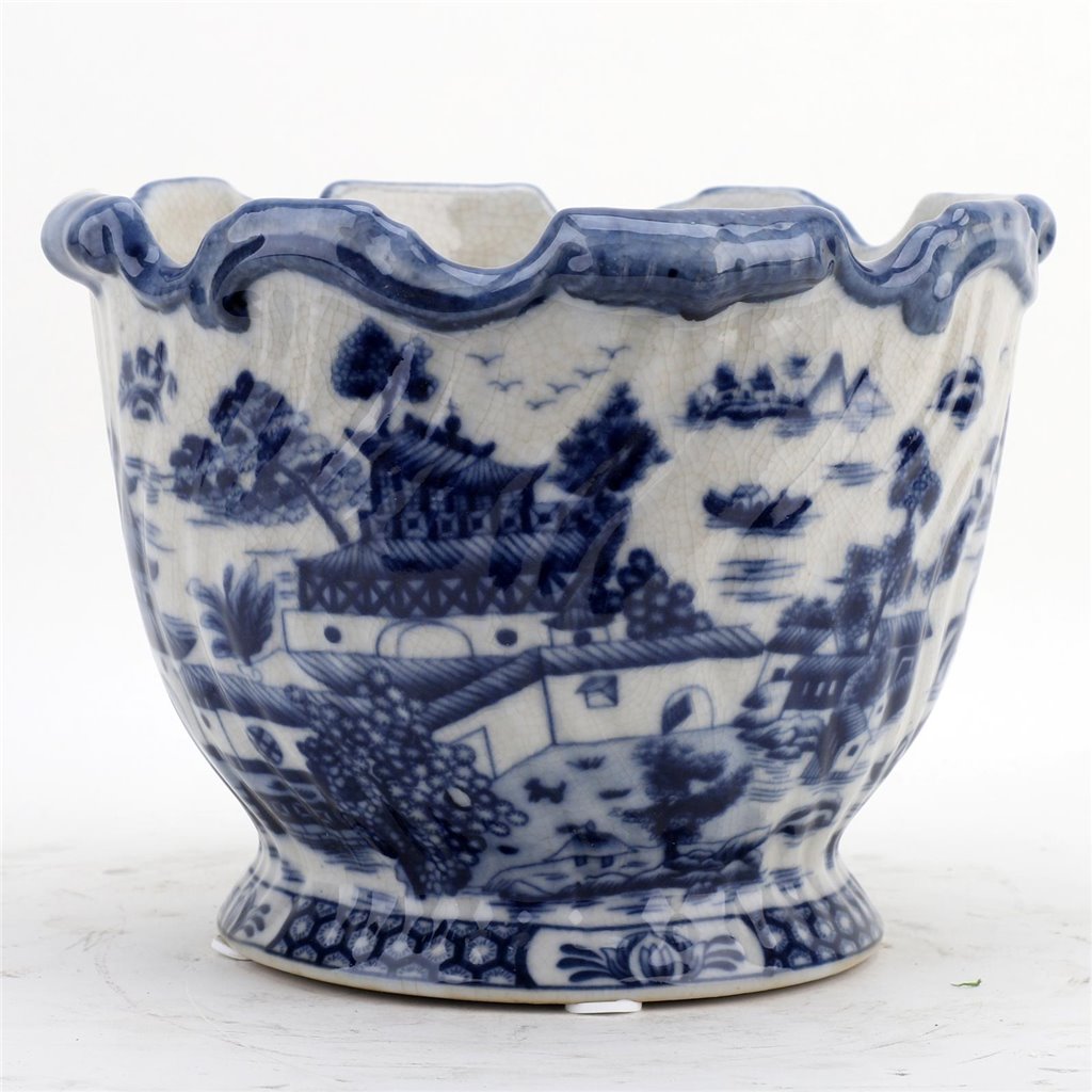 Danny's Fine Porcelain Planter - Blue Willow