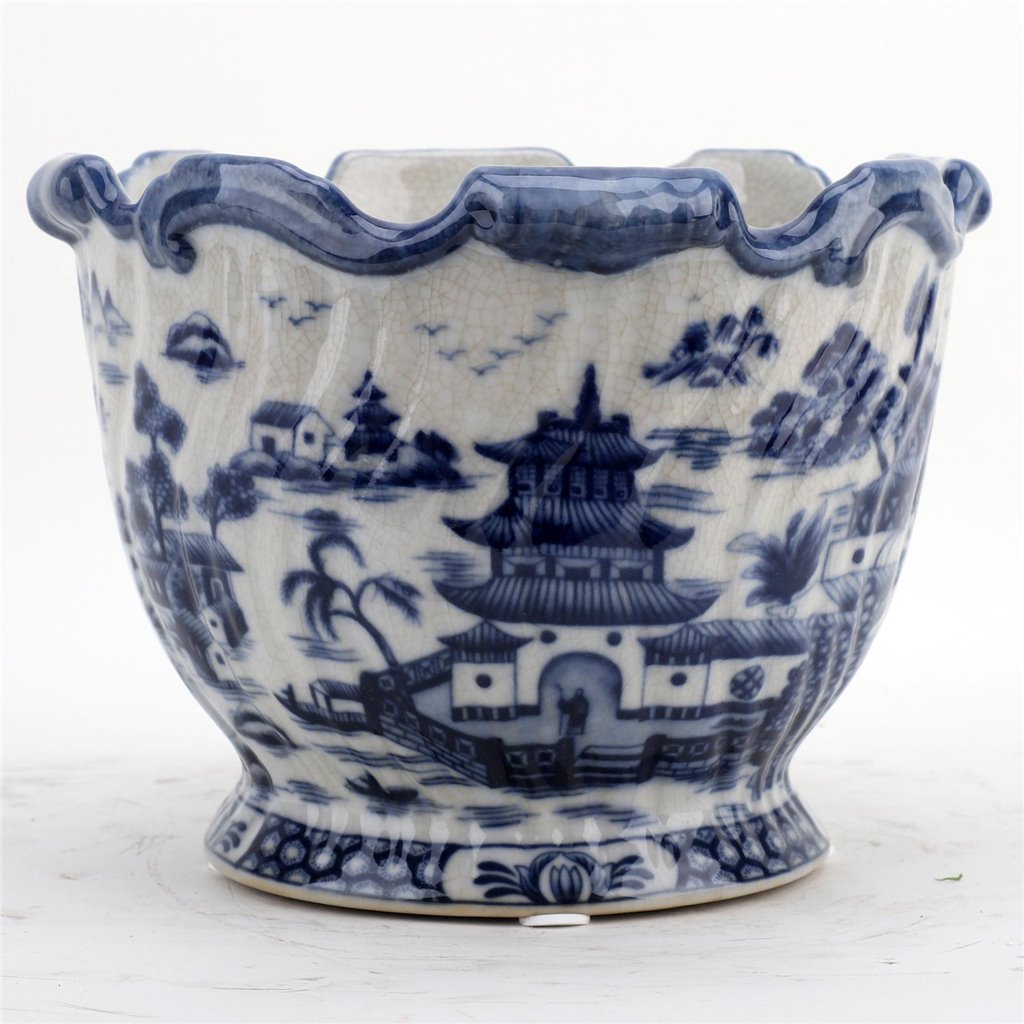 Danny's Fine Porcelain Planter - Blue Willow