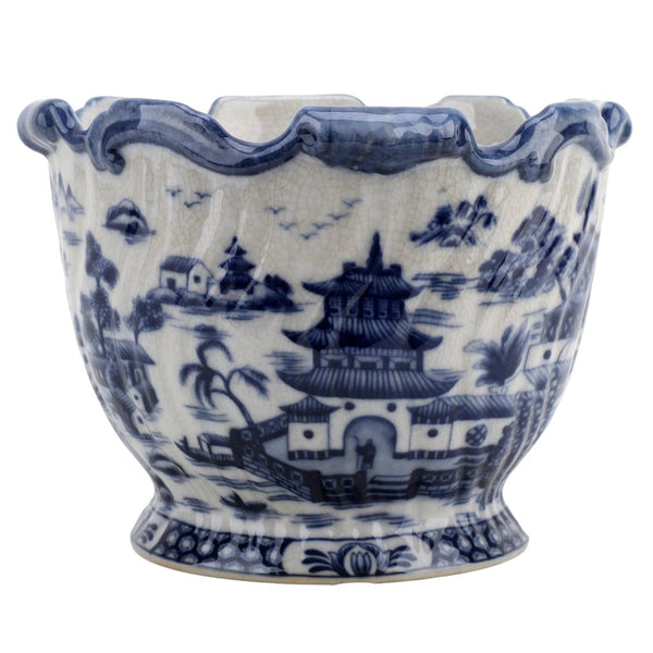 Danny's Fine Porcelain Planter - Blue Willow