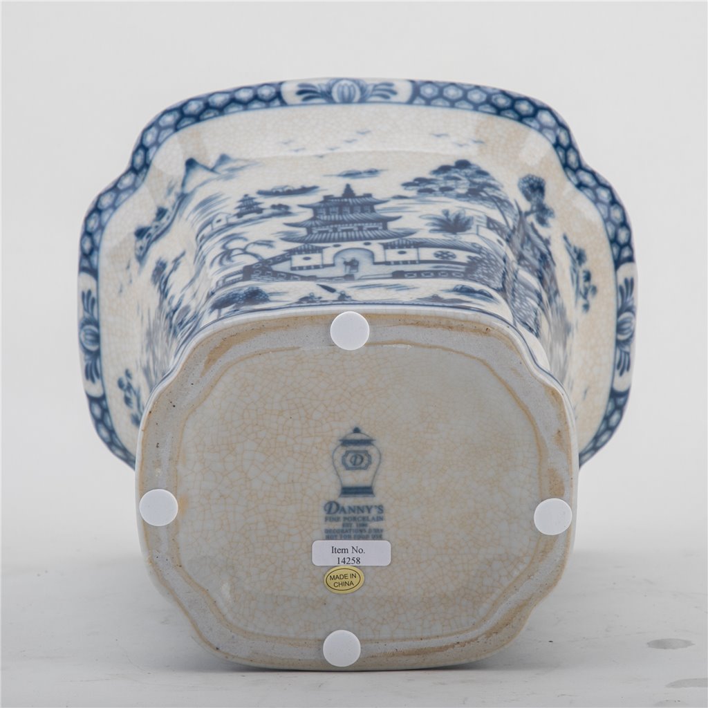Danny's Fine Porcelain Flower Vase - Blue Willow