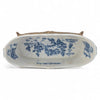 Danny's Fine Porcelain Porcelain Elongated Planter with Swan Bronze Ormolu - Blue Willow