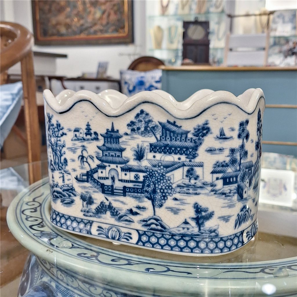 Danny's Fine Porcelain Ice Bucket - Blue Willow
