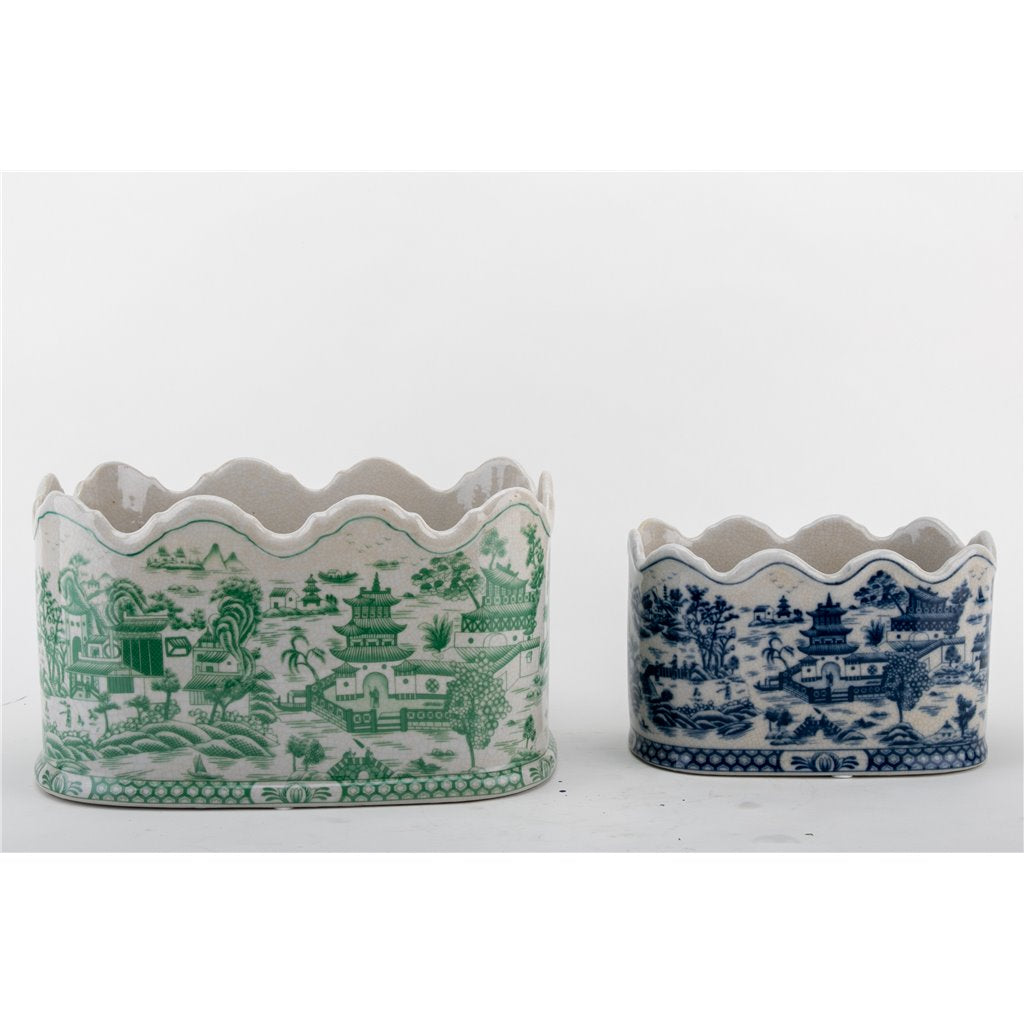 Danny's Fine Porcelain Ice Bucket - Blue Willow