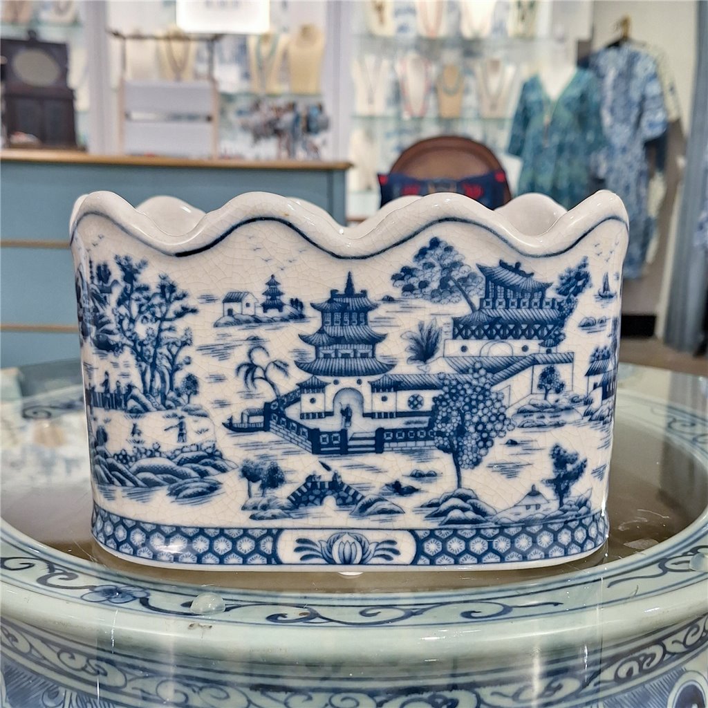 Danny's Fine Porcelain Ice Bucket - Blue Willow