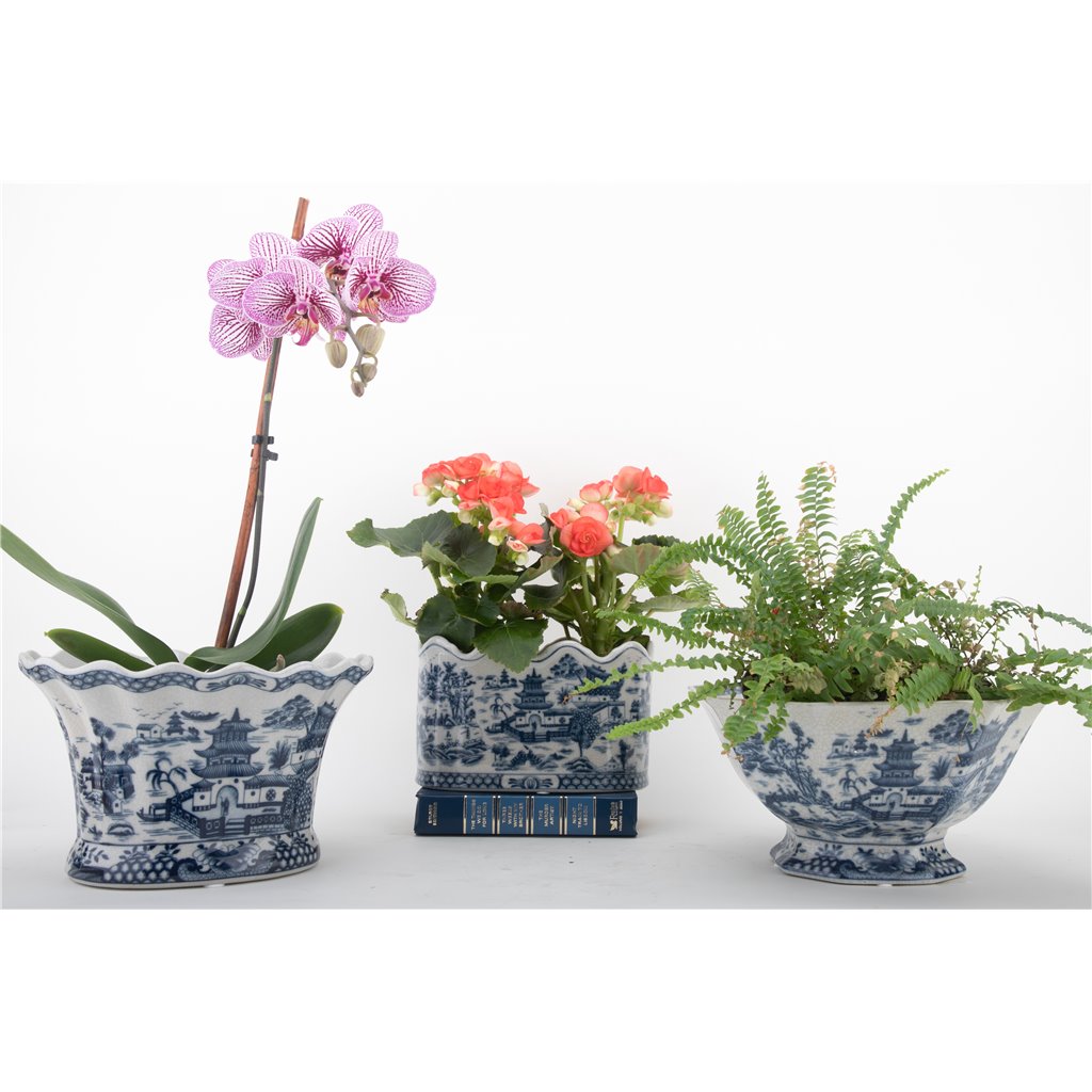 Danny's Fine Porcelain Ice Bucket - Blue Willow