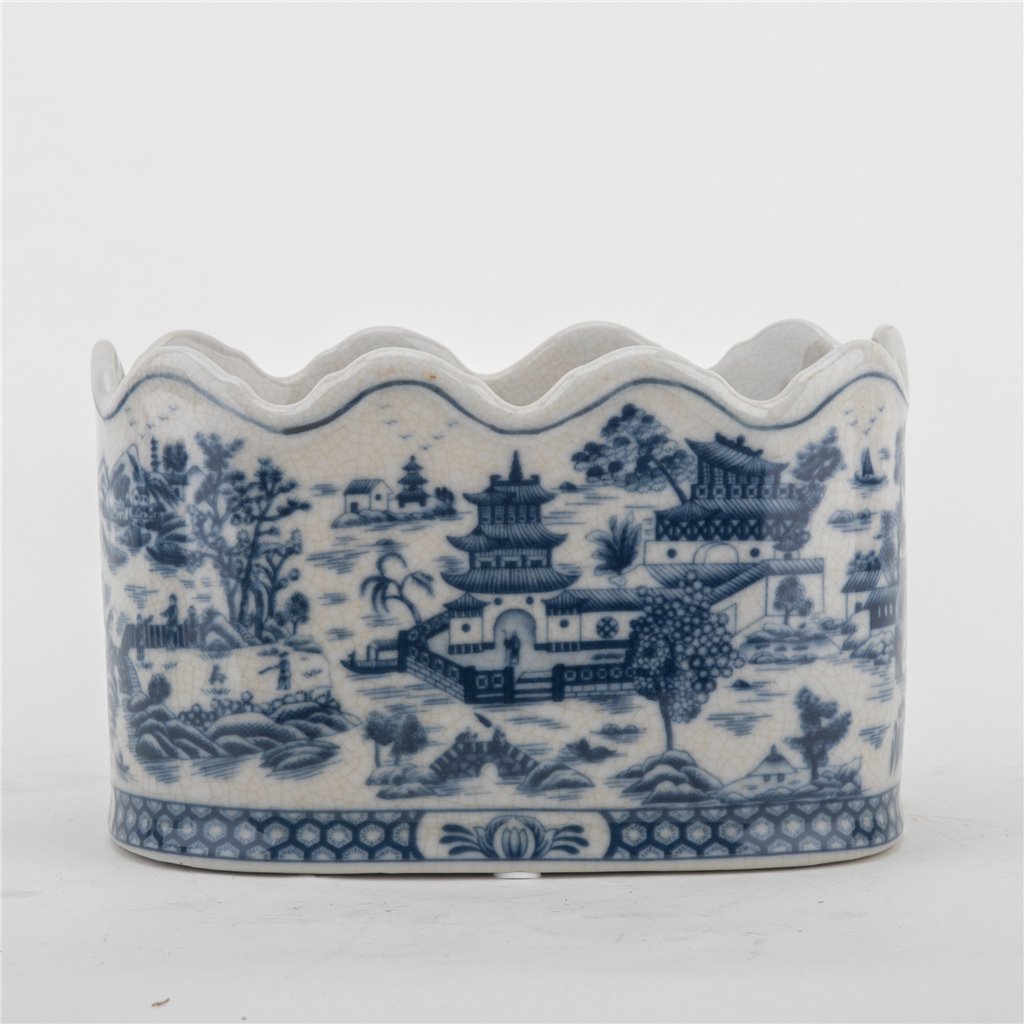Danny's Fine Porcelain Ice Bucket - Blue Willow