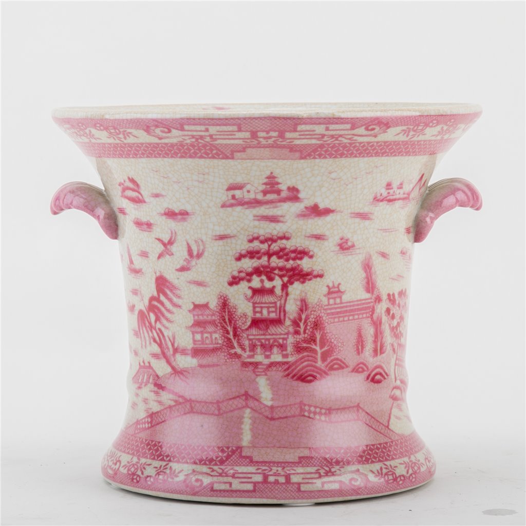 Danny's Fine Porcelain Planter-Pink Willow
