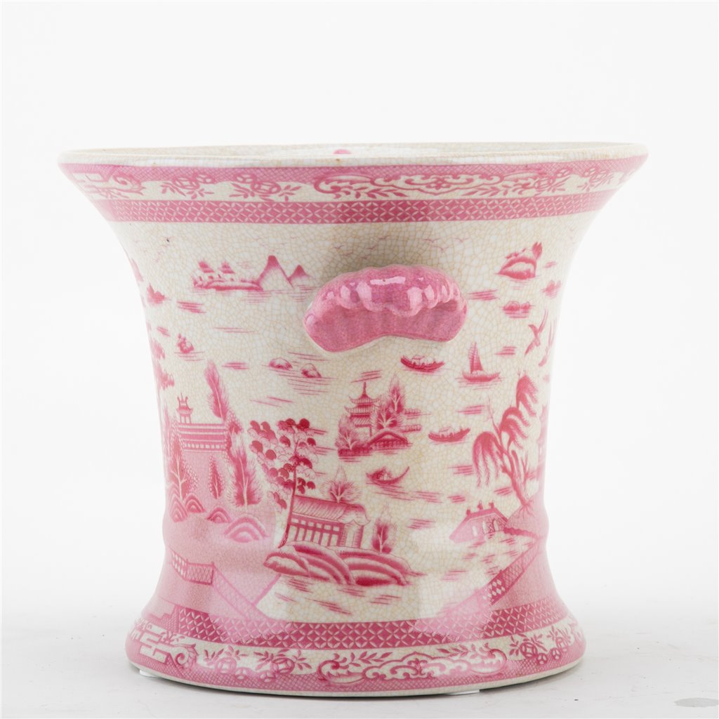 Danny's Fine Porcelain Planter-Pink Willow