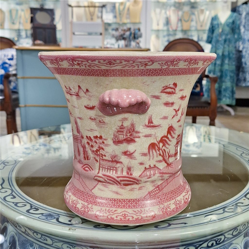 Danny's Fine Porcelain Planter-Pink Willow