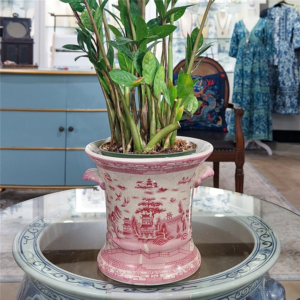 Danny's Fine Porcelain Planter-Pink Willow