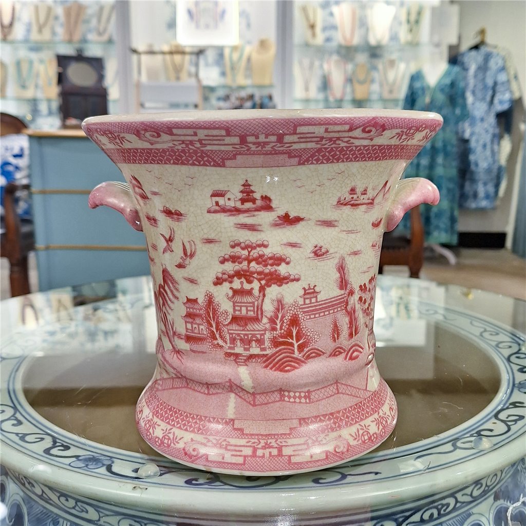 Danny's Fine Porcelain Planter-Pink Willow