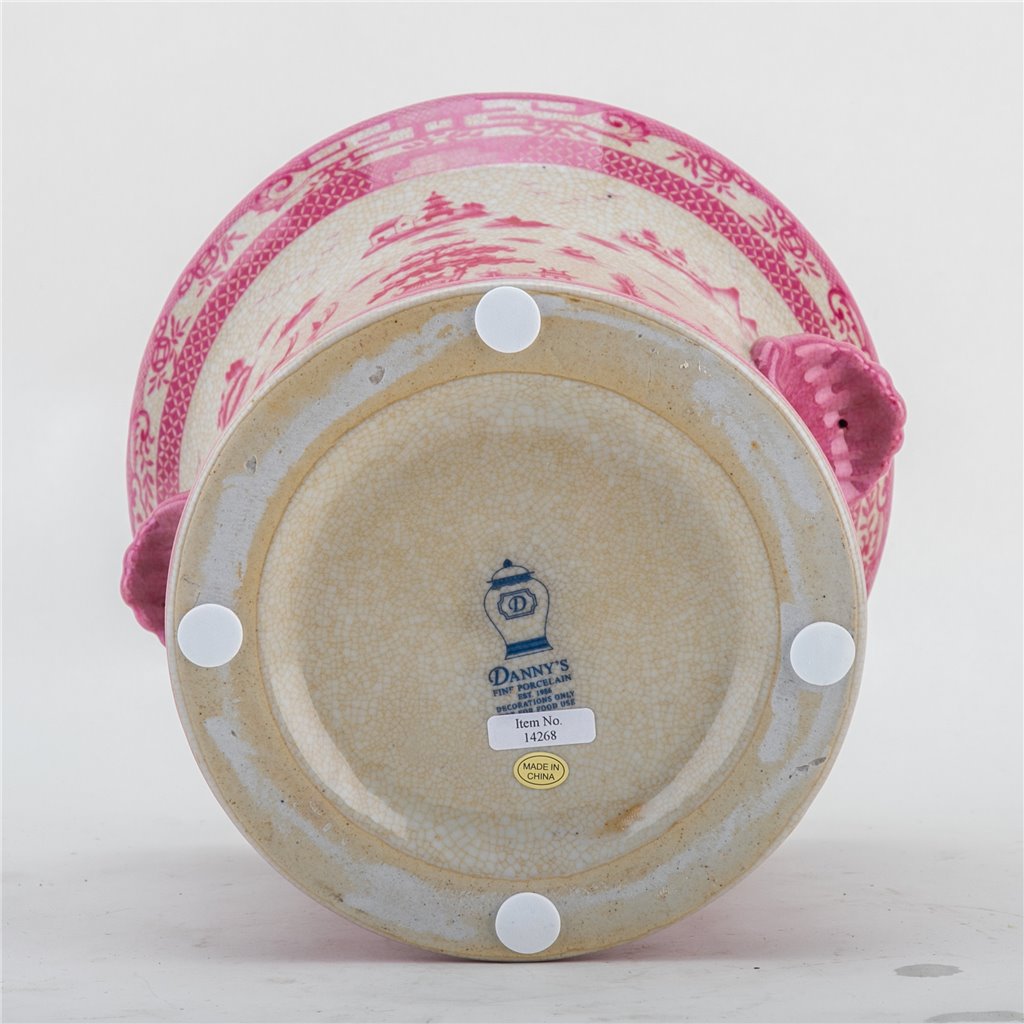 Danny's Fine Porcelain Planter-Pink Willow