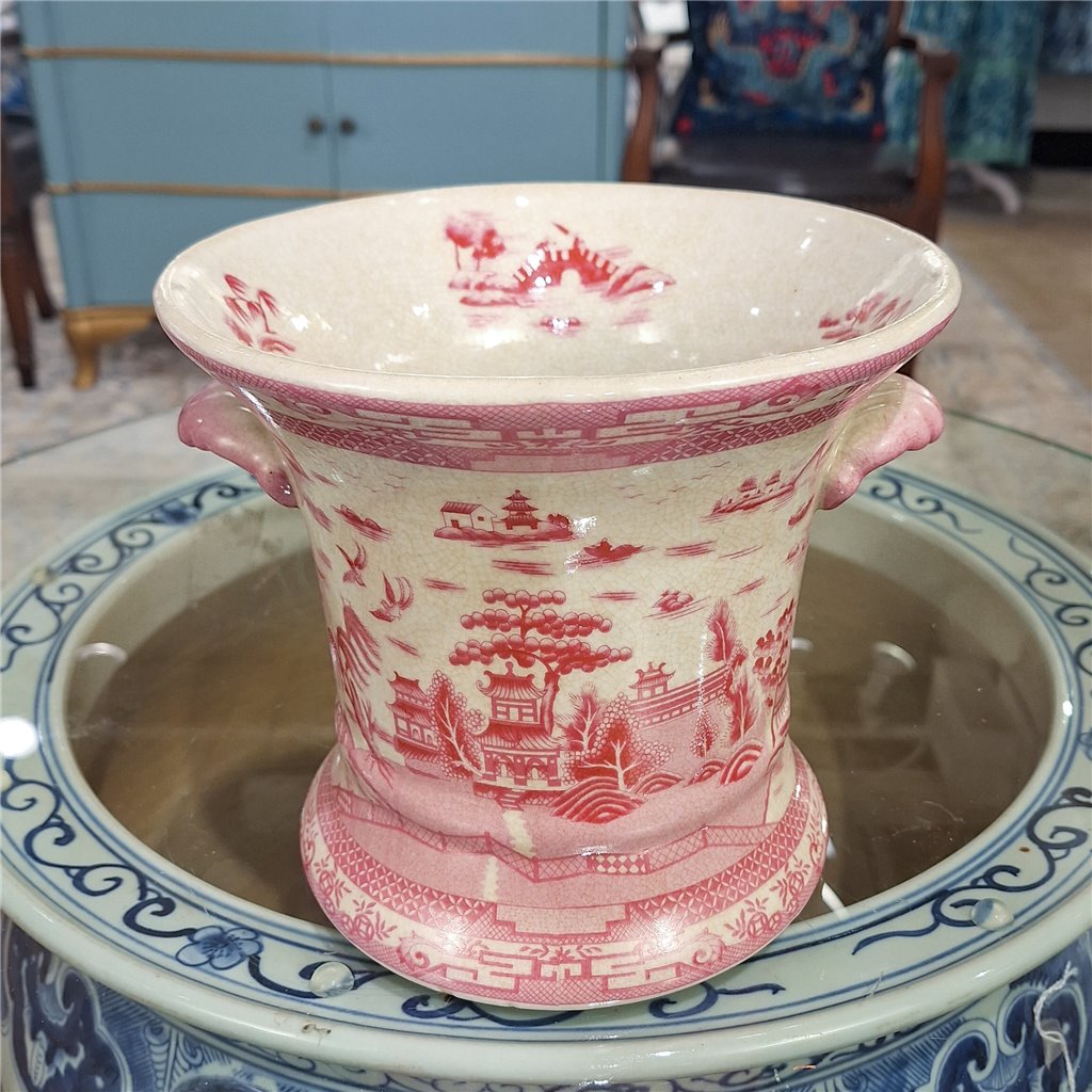 Danny's Fine Porcelain Planter-Pink Willow