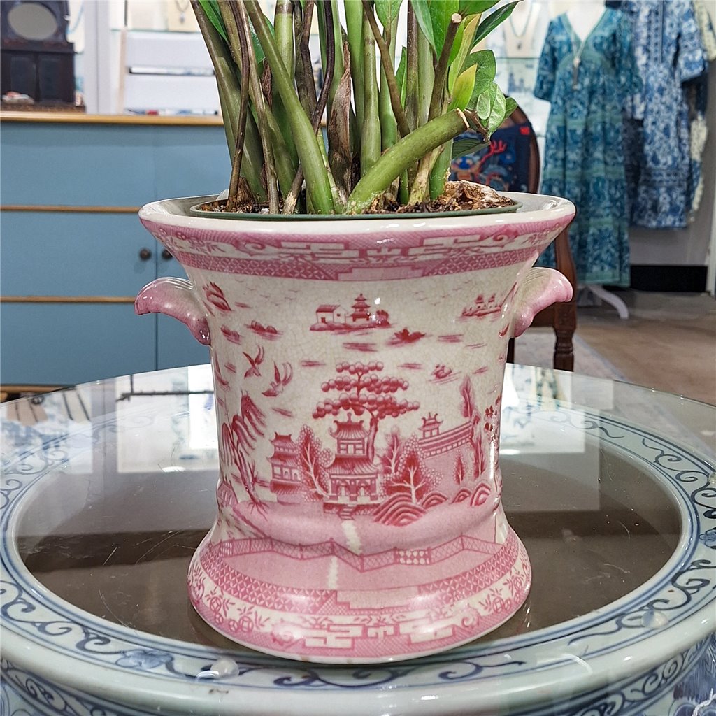 Danny's Fine Porcelain Planter-Pink Willow
