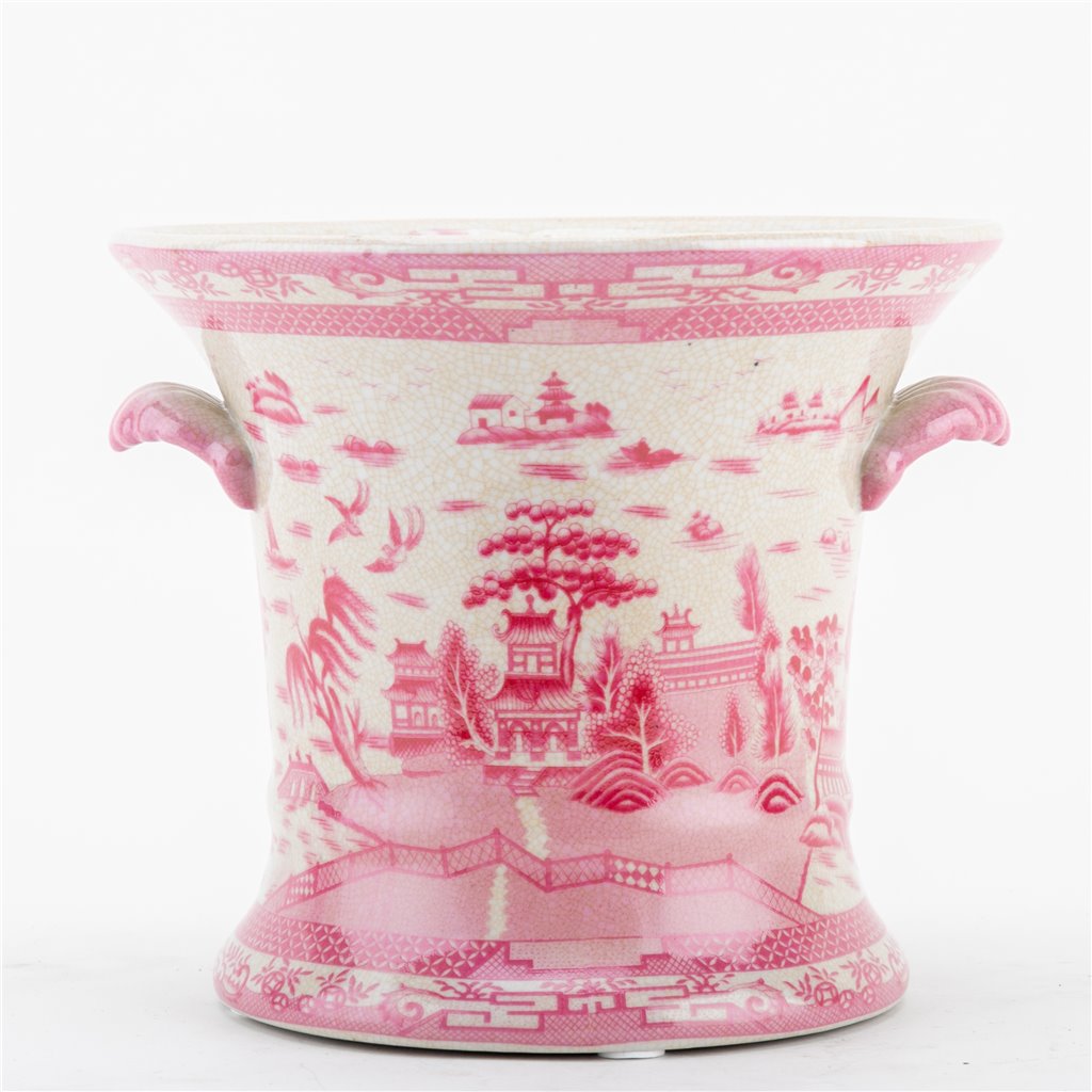 Danny's Fine Porcelain Planter-Pink Willow
