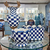Danny's Fine Porcelain Planter - Blue & White Checker