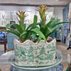 Danny's Fine Porcelain Planter- Green Willow