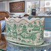 Danny's Fine Porcelain Planter- Green Willow