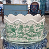 Danny's Fine Porcelain Planter- Green Willow