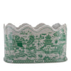 Danny's Fine Porcelain Planter- Green Willow