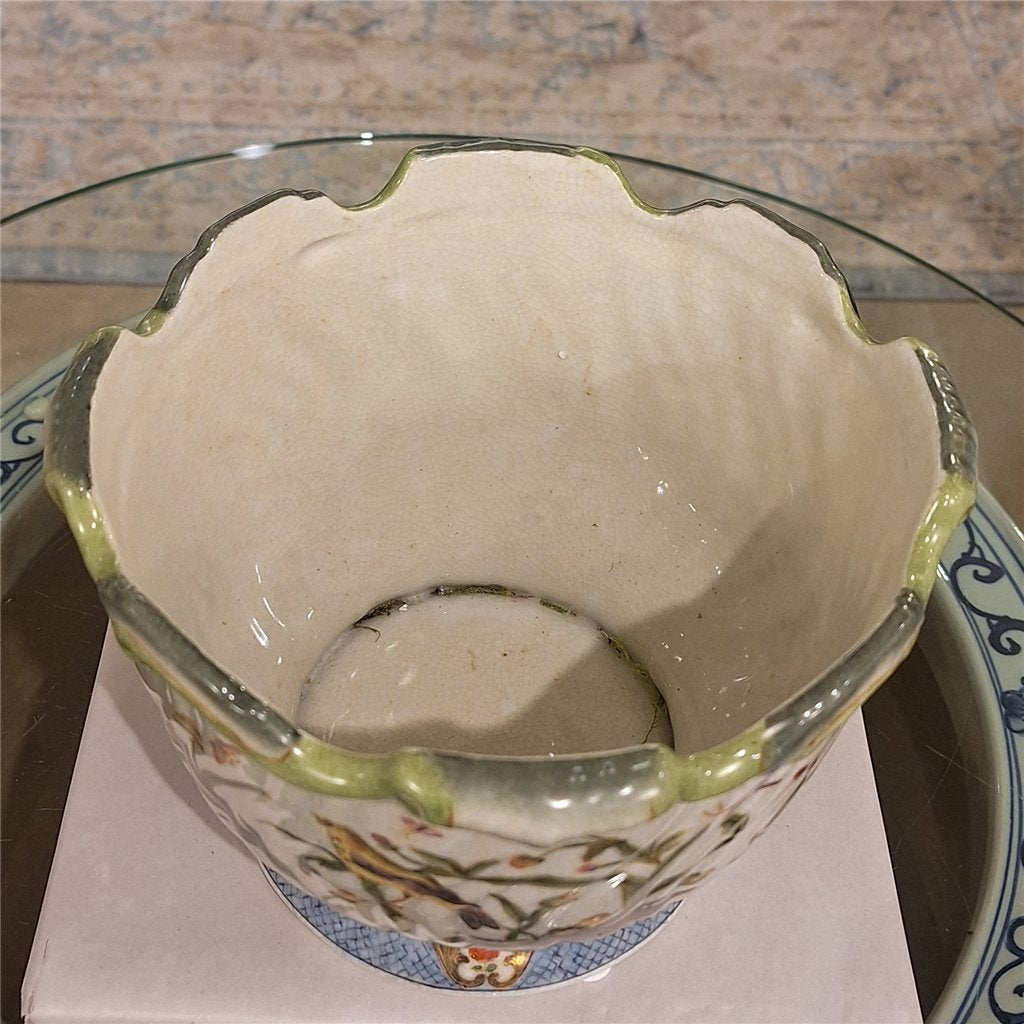 Danny's Fine Porcelain Porcelain Scallop Planter - Satin Grass