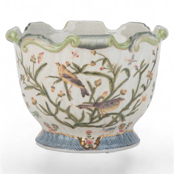 Danny's Fine Porcelain Porcelain Scallop Planter - Satin Grass