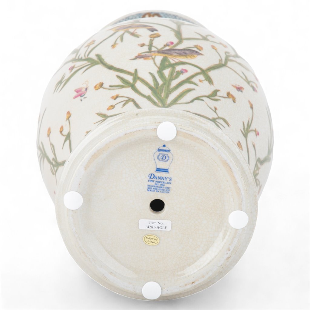 Danny's Fine Porcelain Porcelain Vase - Satin Grass (predrilled Hole)