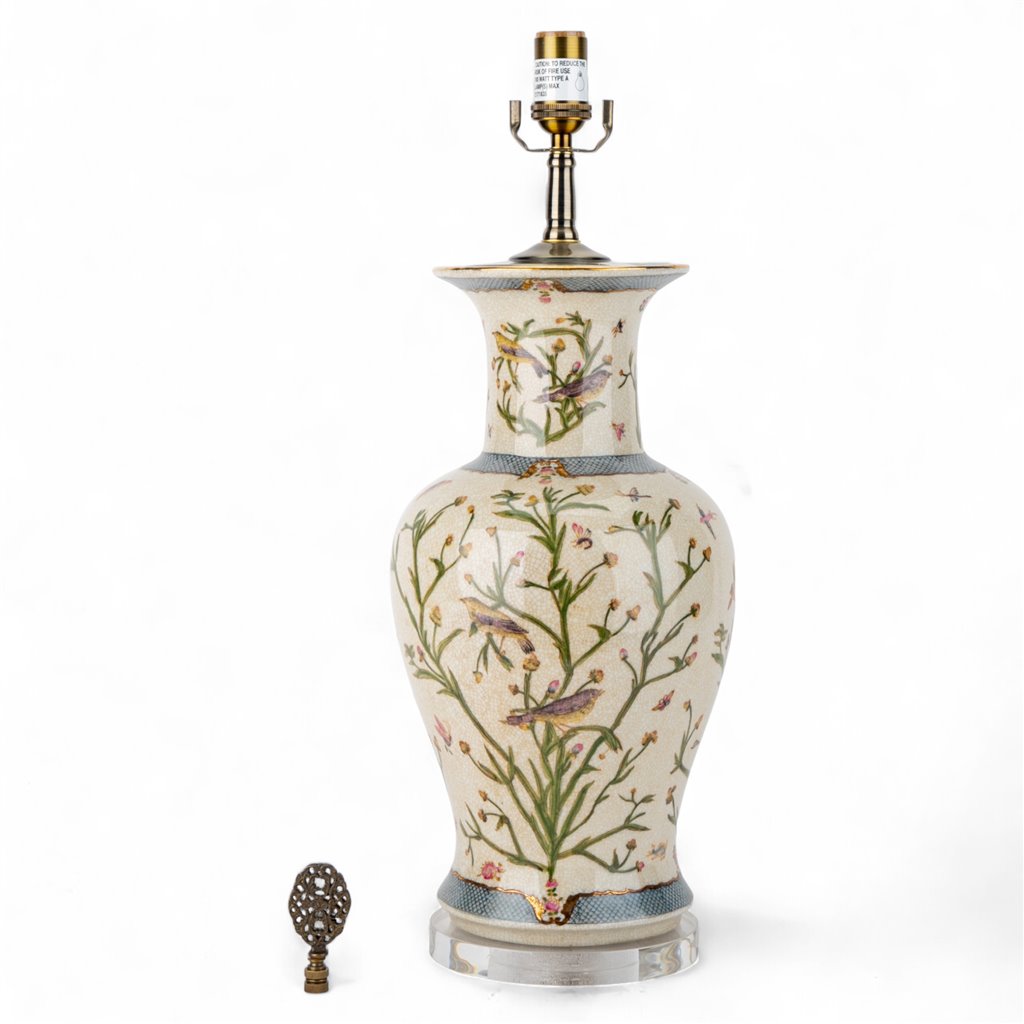 Danny's Fine Porcelain Porcelain Lamp - Satin Grass (acrylic Base)(2-847-17)