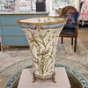 Danny's Fine Porcelain Porcelain Vase with Bronze Ormolu Dragonfly - Satin Grass
