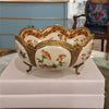 Danny's Fine Porcelain Porcelain Scallop Basin with Bronze Ormolu - Regency