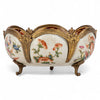 Danny's Fine Porcelain Porcelain Scallop Basin with Bronze Ormolu - Regency