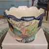 Danny's Fine Porcelain Porcelain Scallop Planter - Tobacco Leaf