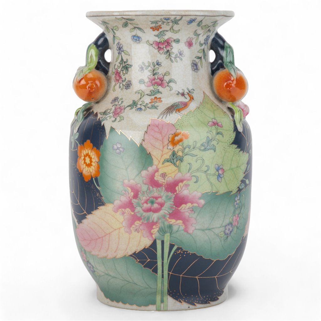 Danny's Fine Porcelain Porcelain Vase - Tobacco Leaf (predrilled Hole)