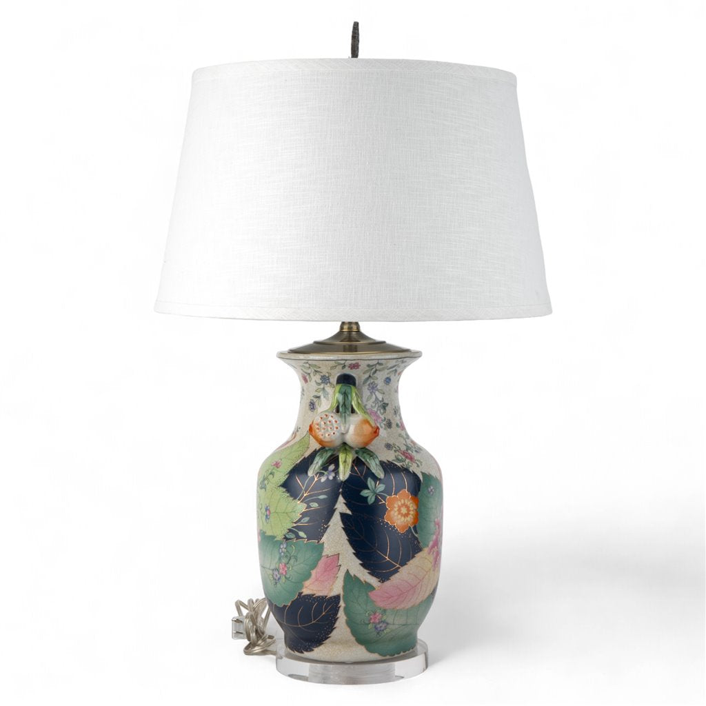 Danny's Fine Porcelain Porcelain Lamp - Tobacco Leaf (acrylic Base)(2-847-17)