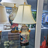 Danny's Fine Porcelain Porcelain Small Lamp - Tobacco Leaf (wood Base)