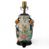 Danny's Fine Porcelain Porcelain Small Lamp - Tobacco Leaf (wood Base)