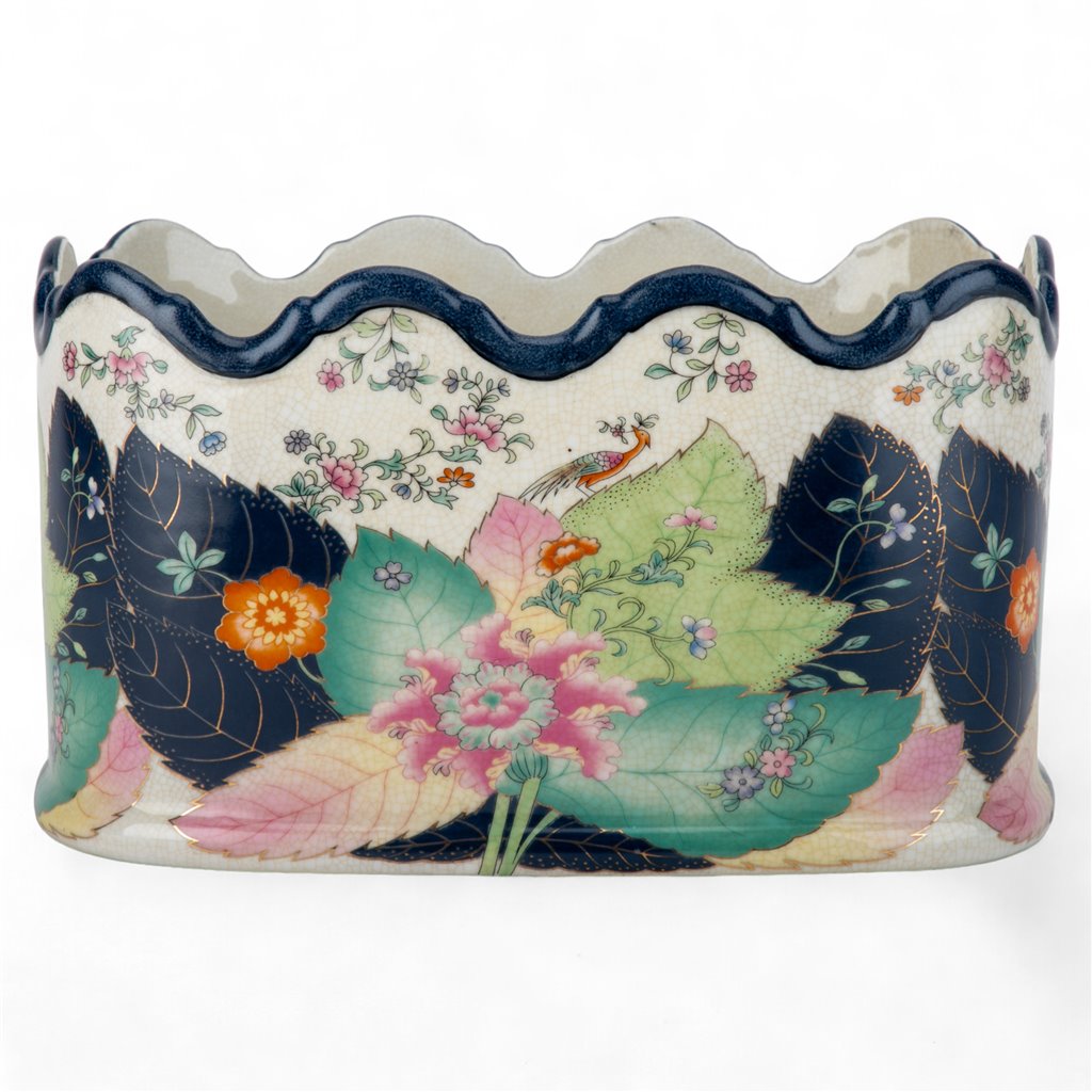 Danny's Fine Porcelain Porcelain Planter - Tobacco Leaf