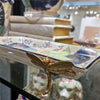 Danny's Fine Porcelain Porcelain Tray with Bronze Dragonfly - Tobacco Leaf