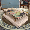 Danny's Fine Porcelain Porcelain Tray with Bronze Dragonfly - Tobacco Leaf